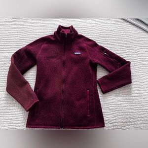 Patagonia Womens Maroon Fleece Jacket